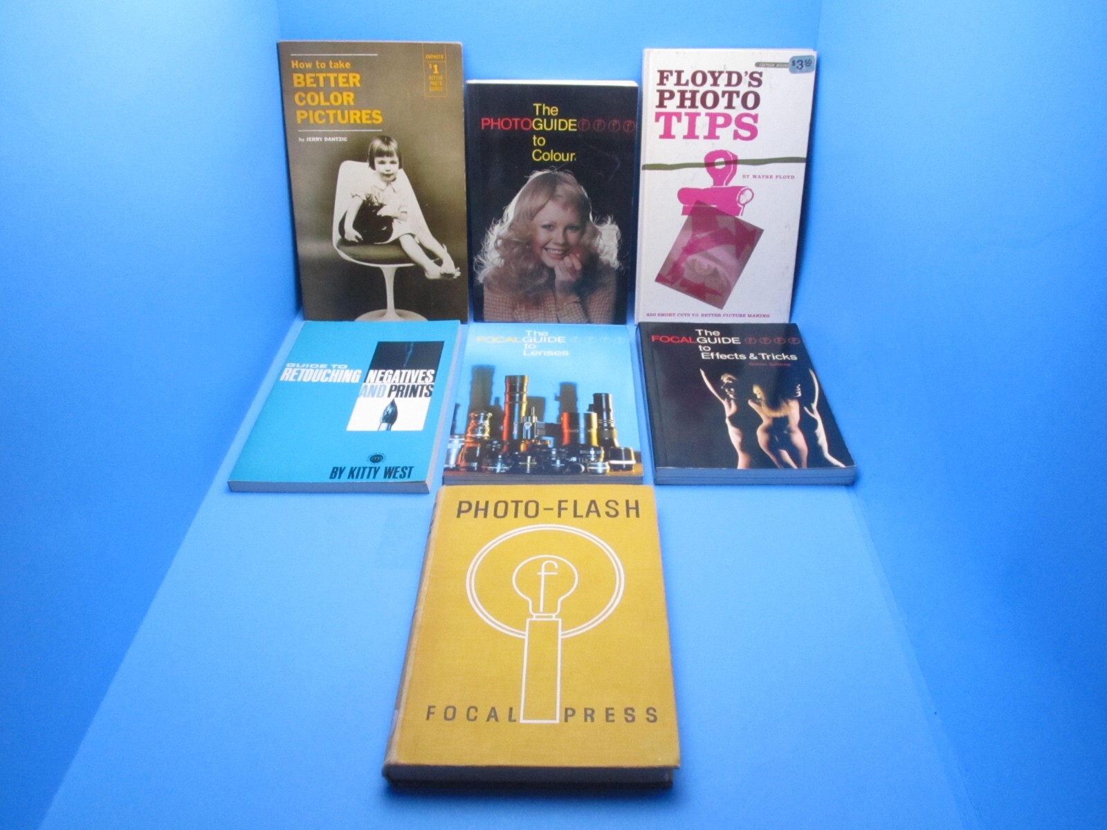 lot of 7 Amphoto & Focal books Photo-Flash Lenses Retouching Colour Floyd’s Tips