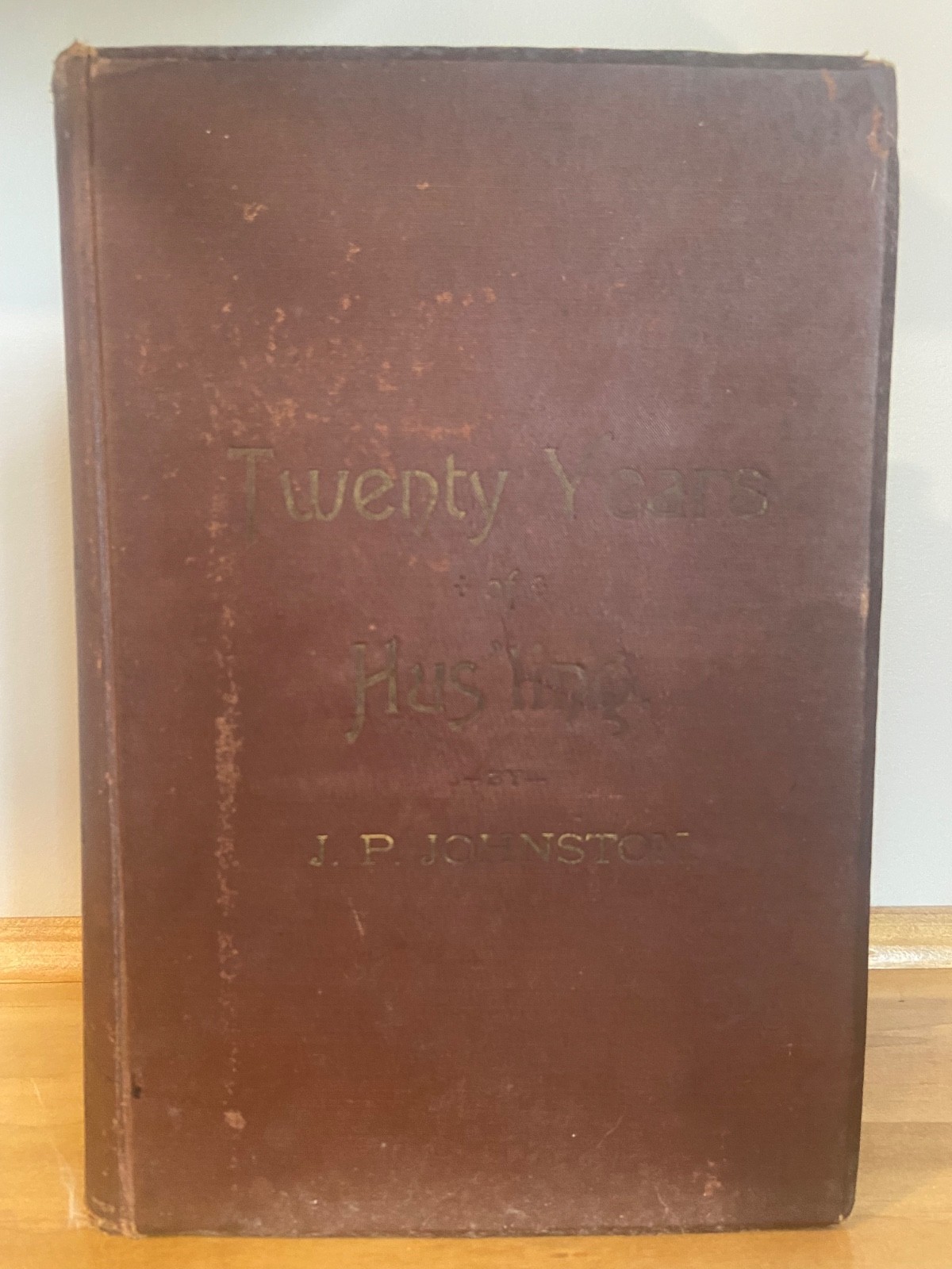 1888 Twenty Years of Husling J.P. Johnston 1st Ed W.W. Denslow Illustrated