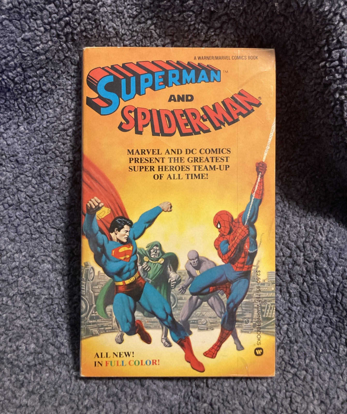 SUPERMAN AND SPIDER-MAN (1981) by Shooter & Buscema 1st Printing Warner/Marvel