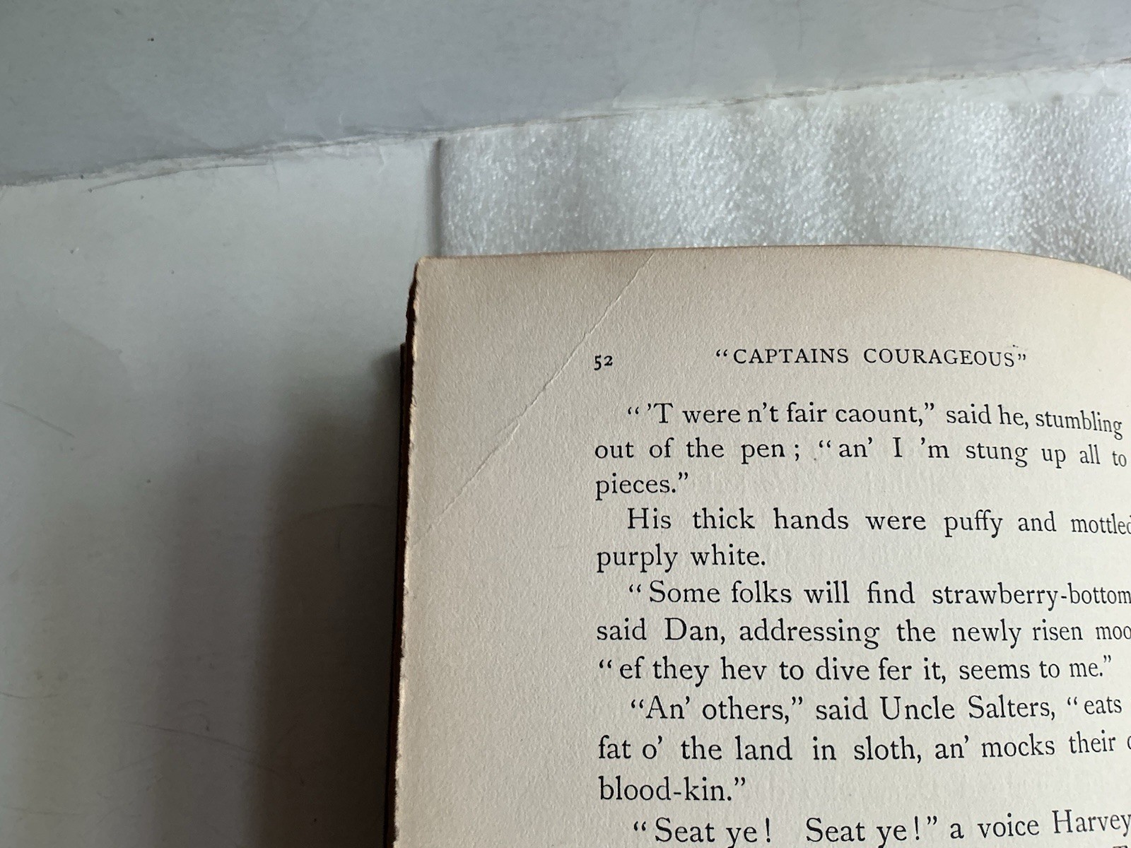 Captains Courageous Rudyard Kipling 1897 1st Ed (US) Century Co Hardcover Gold