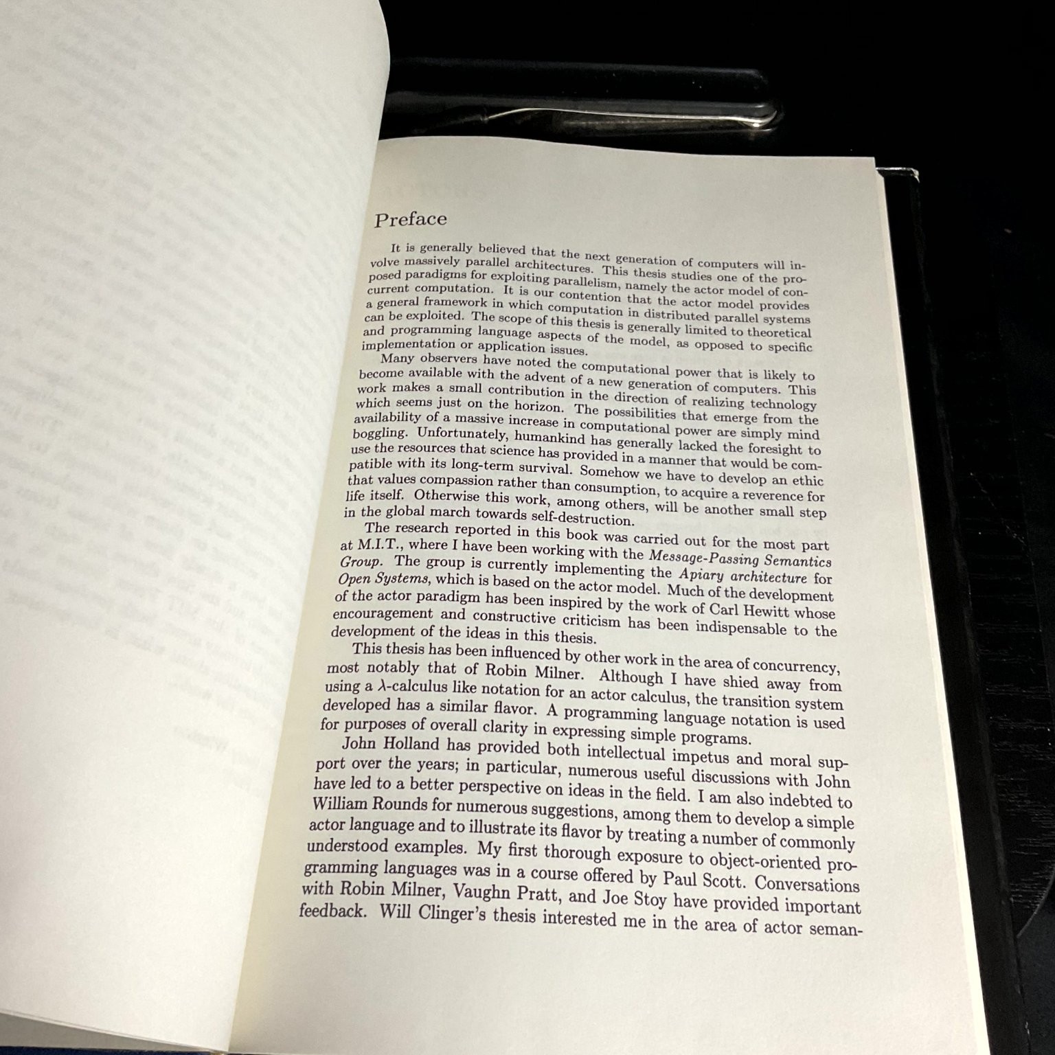 ACTORS A Model of Concurrent Computation Gul Agha 1987 Third Printing MIT Press