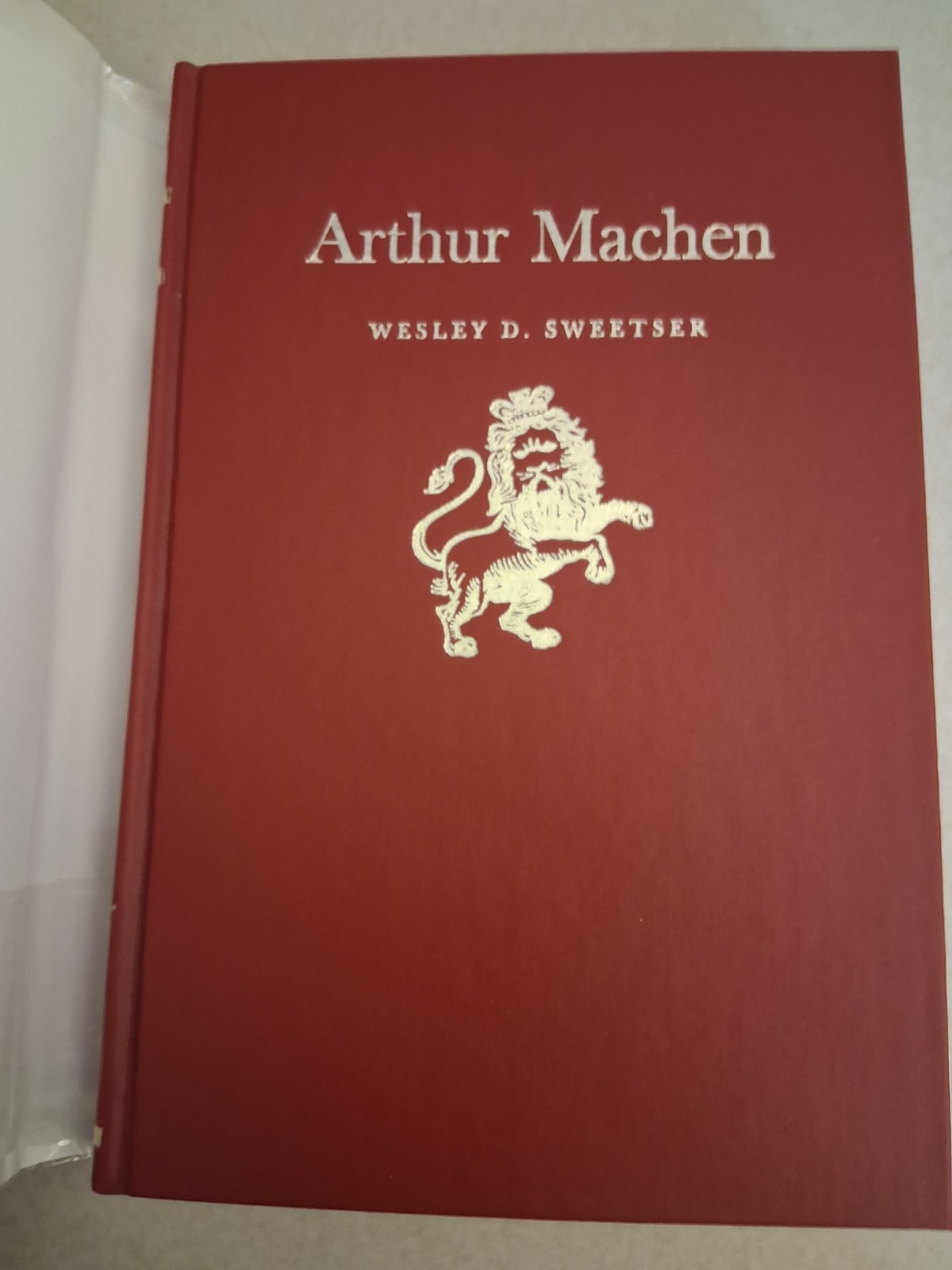 Wesley D Sweetser Arthur Machen Twayne Author Series horror weird HC fiction