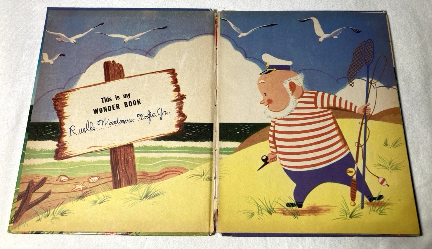 Lot of (6) Vintage Original Wonder Books 1947-1956
