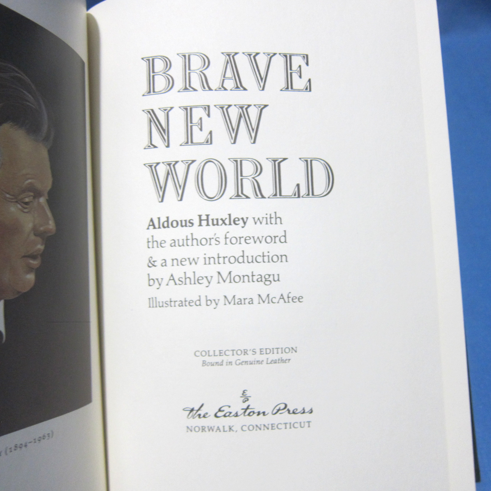 1978 BRAVE NEW WORLD Aldous Huxley EASTON Press Leather Near Mint