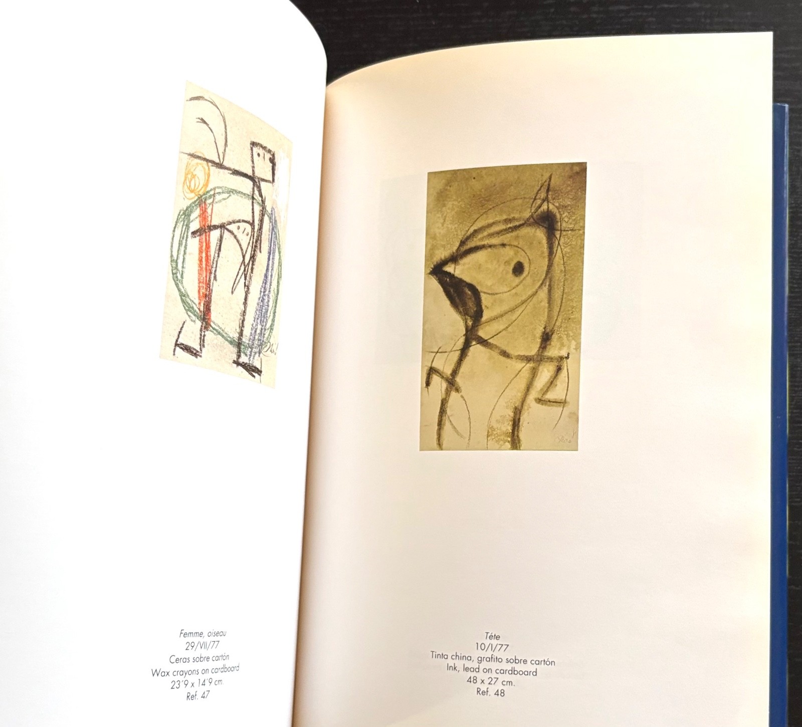 JOAN MIRO: WORKS ON PAPER 1960’S- 1970 – 1ST ED. – 1993 – SPANISH/ENGLISH – DJ.