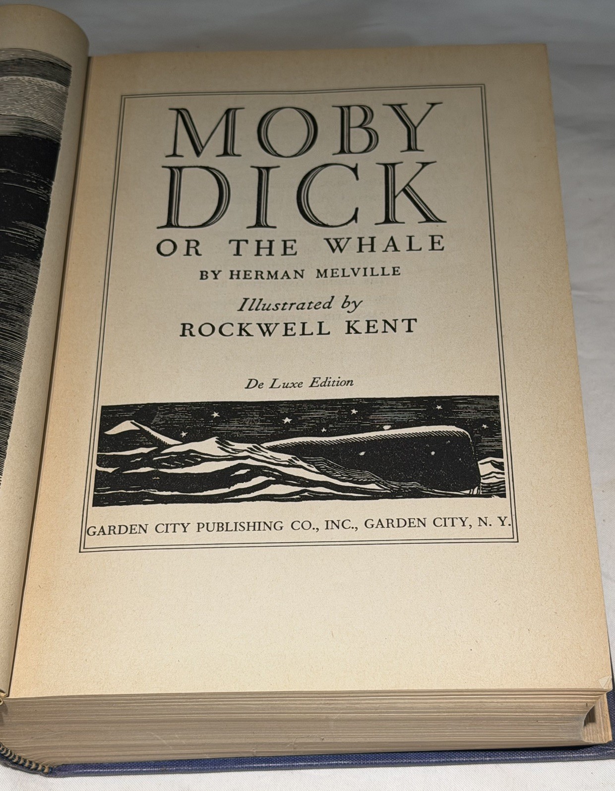 1937 Moby Dick Herman Melville Whaling Voyage Rockwell Kent Illustrated ART