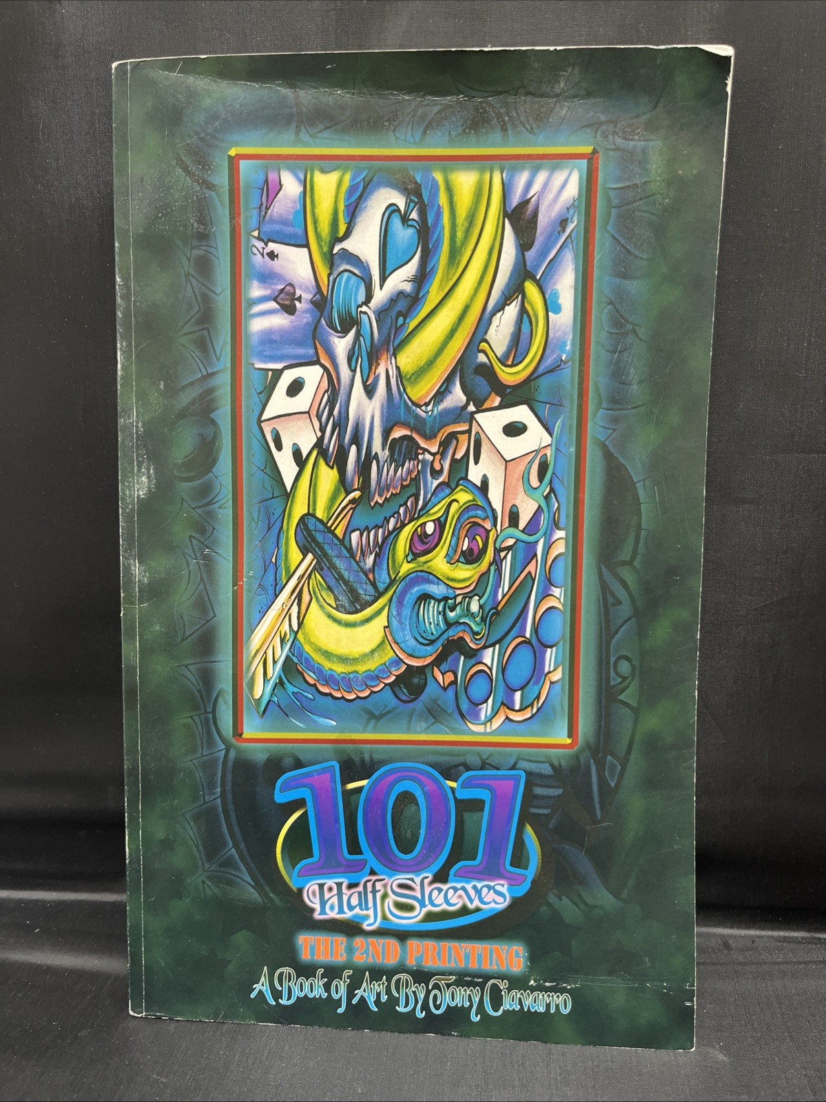 Tony Ciavarro 101 Half Sleeves Tattoo Art Book 2nd Printing 2005 14″x8.5″x3/4″