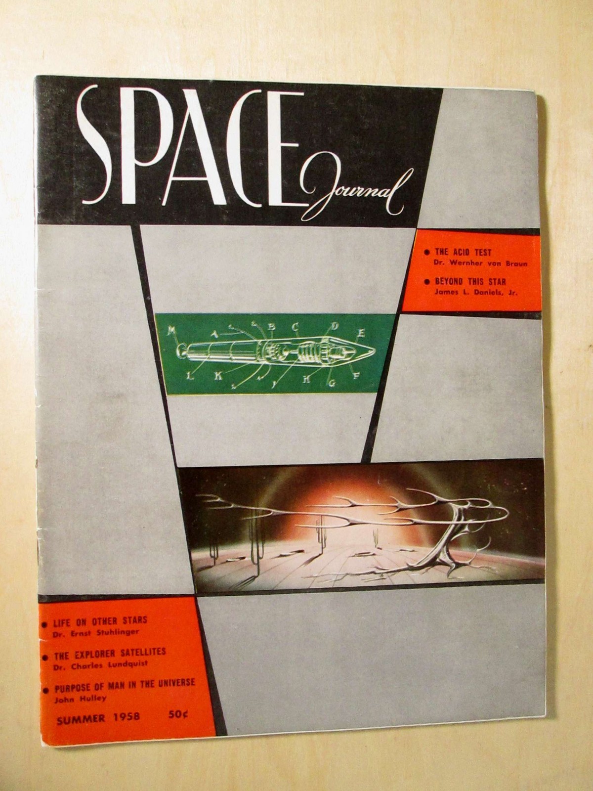 SPACE JOURNAL Astro-Sciences Magazine LOT Wernher Von Braun ALL 7 Issues 1957-59