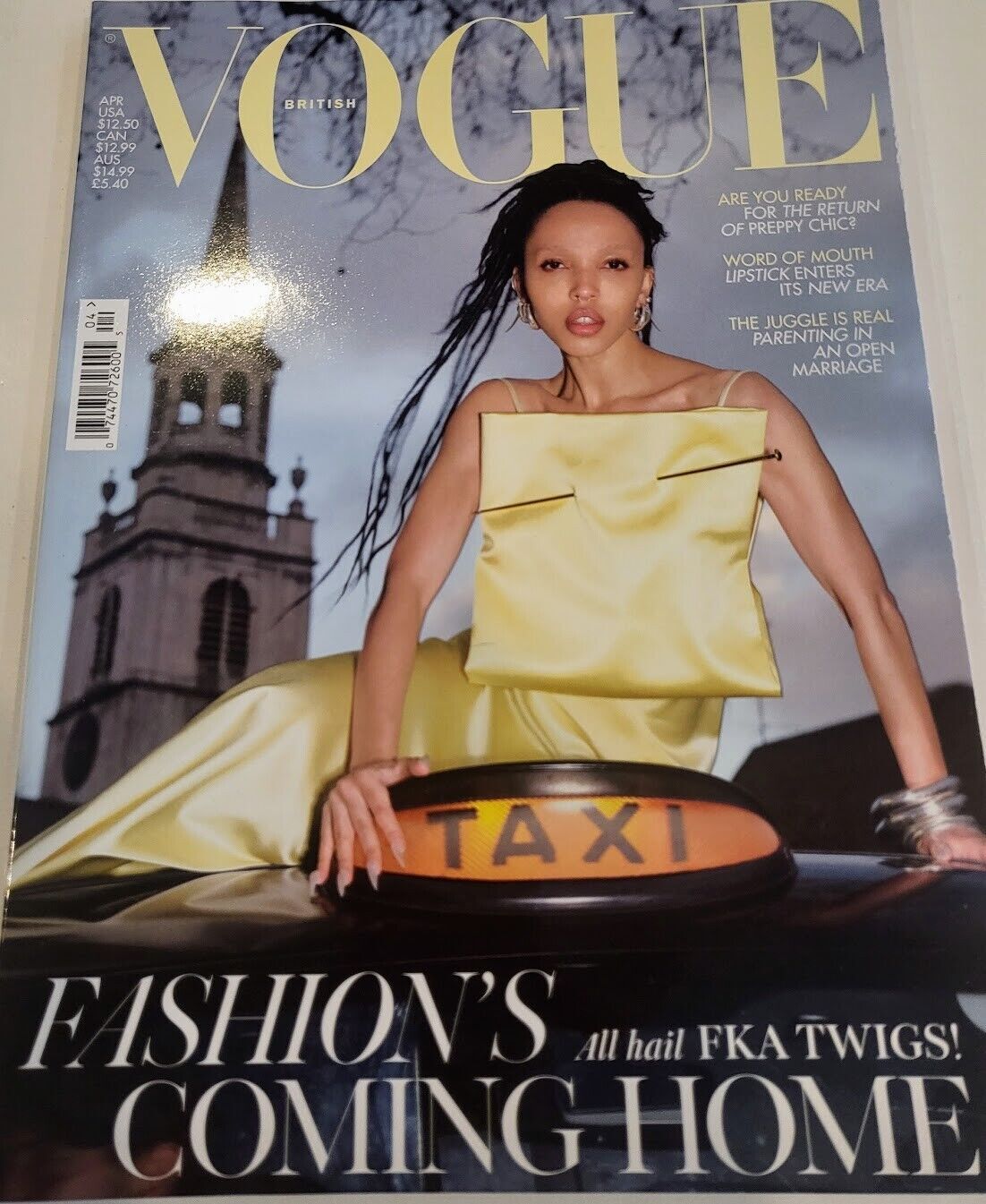 VOGUE UK-BRITISH MAGAZINE-APRIL 2024 FKA TWIGS BRAND NEW