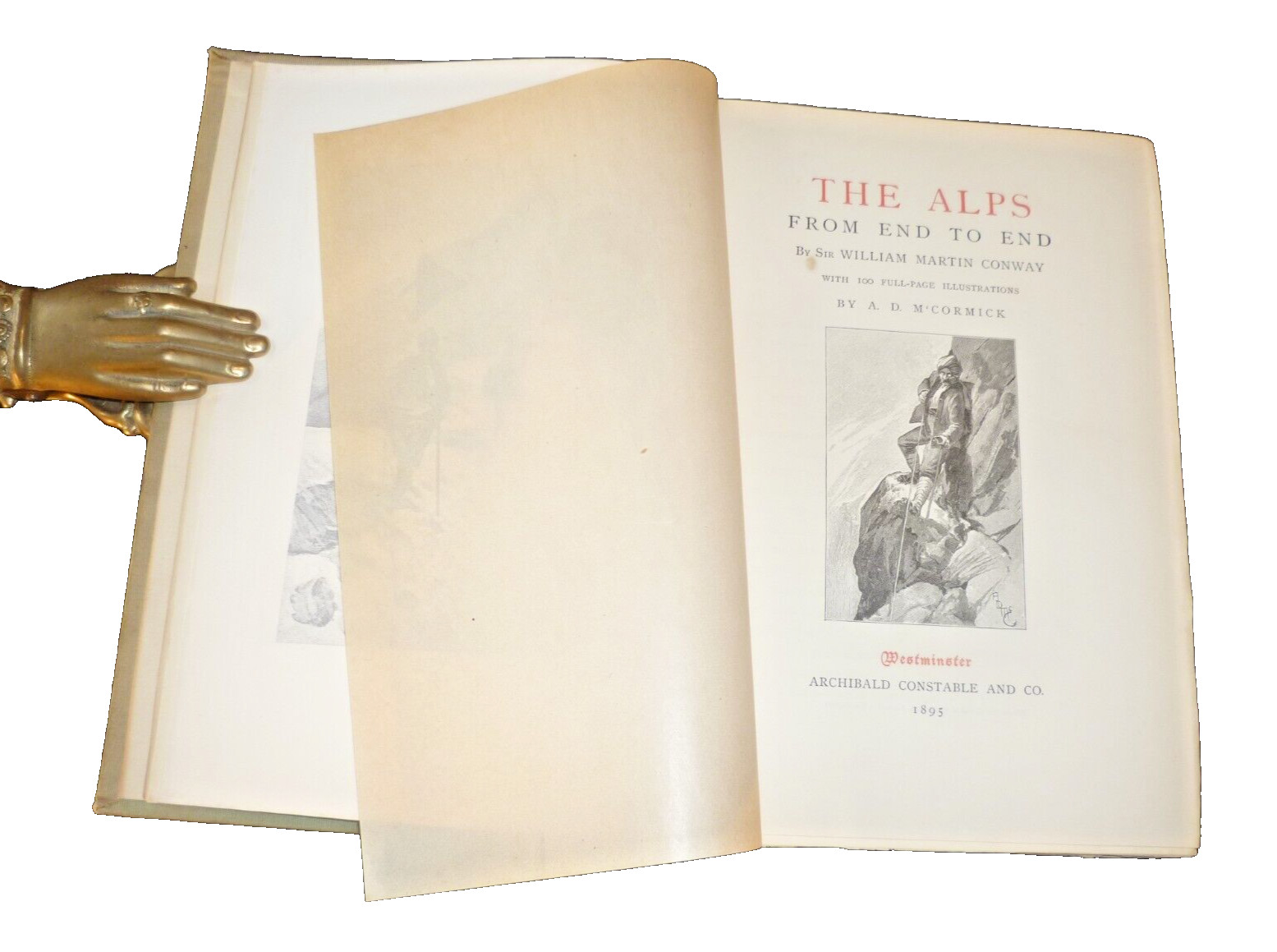 Martin Conway. The Alps from End to End. 2nd edition 1895. VG