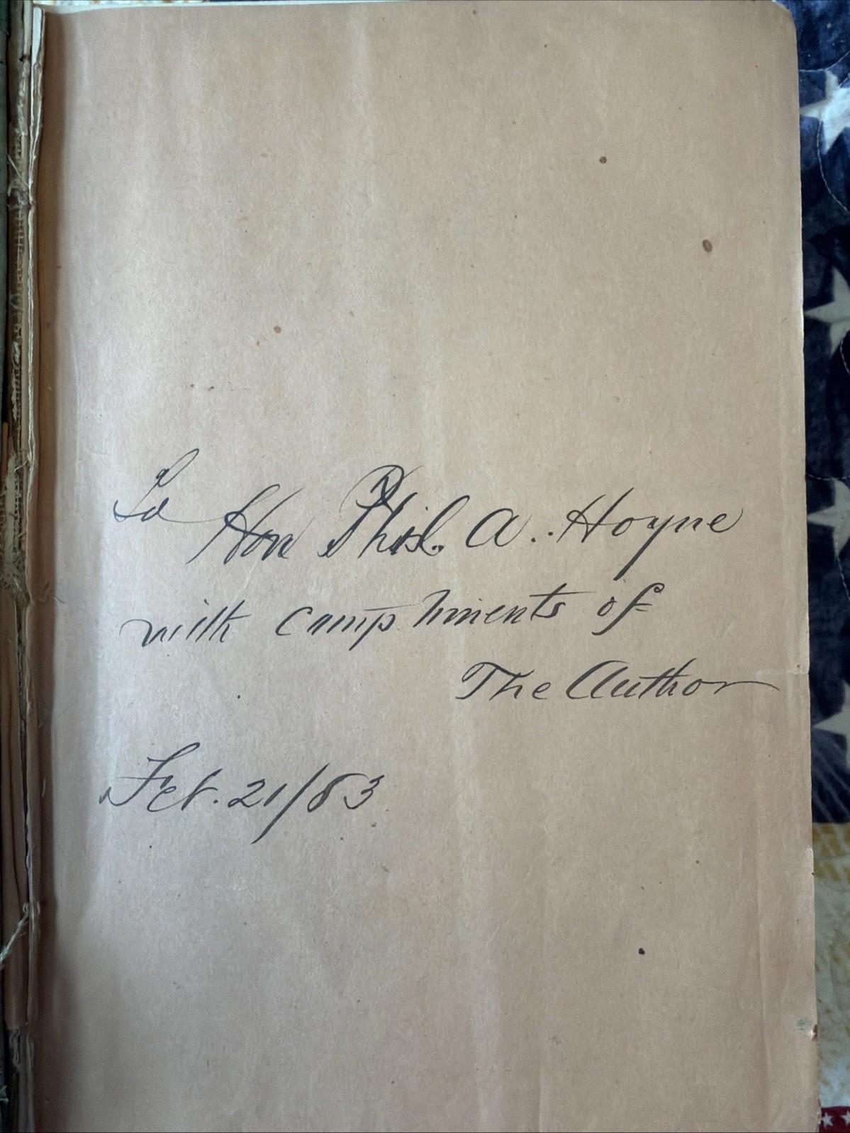 Rare Signed By The Author, 1883, The Spy Of The Rebellion By Alan Pinkerton