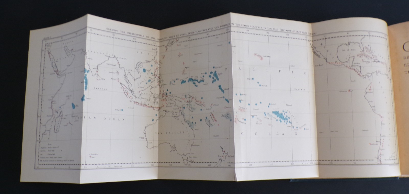 1890 Coral Reefs by Charles Darwin HC Good with excellent quality map