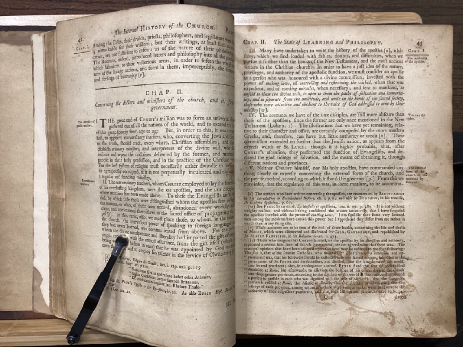 1765 An Ecclesiastical History, in Two Parts, by John Lawrence Mosheim