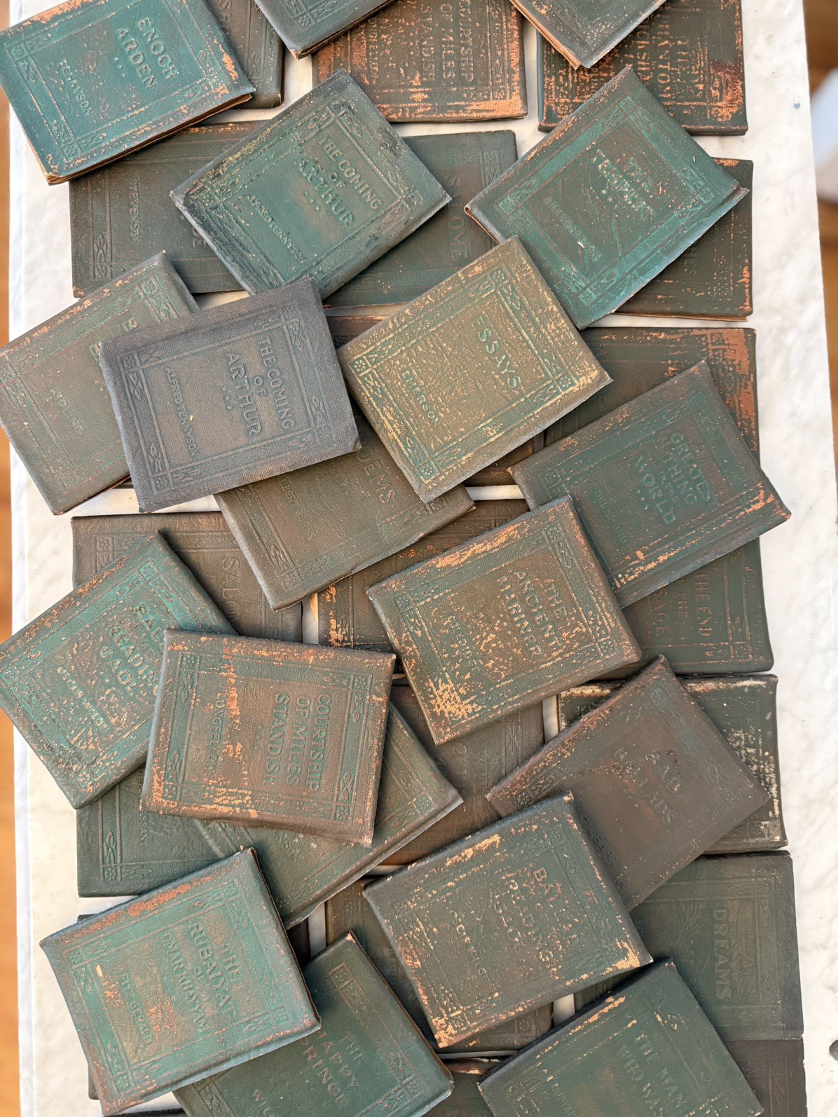 Vintage Little Leather Library Books Lot of 46 circa 1914-1924 Redcroft Edition