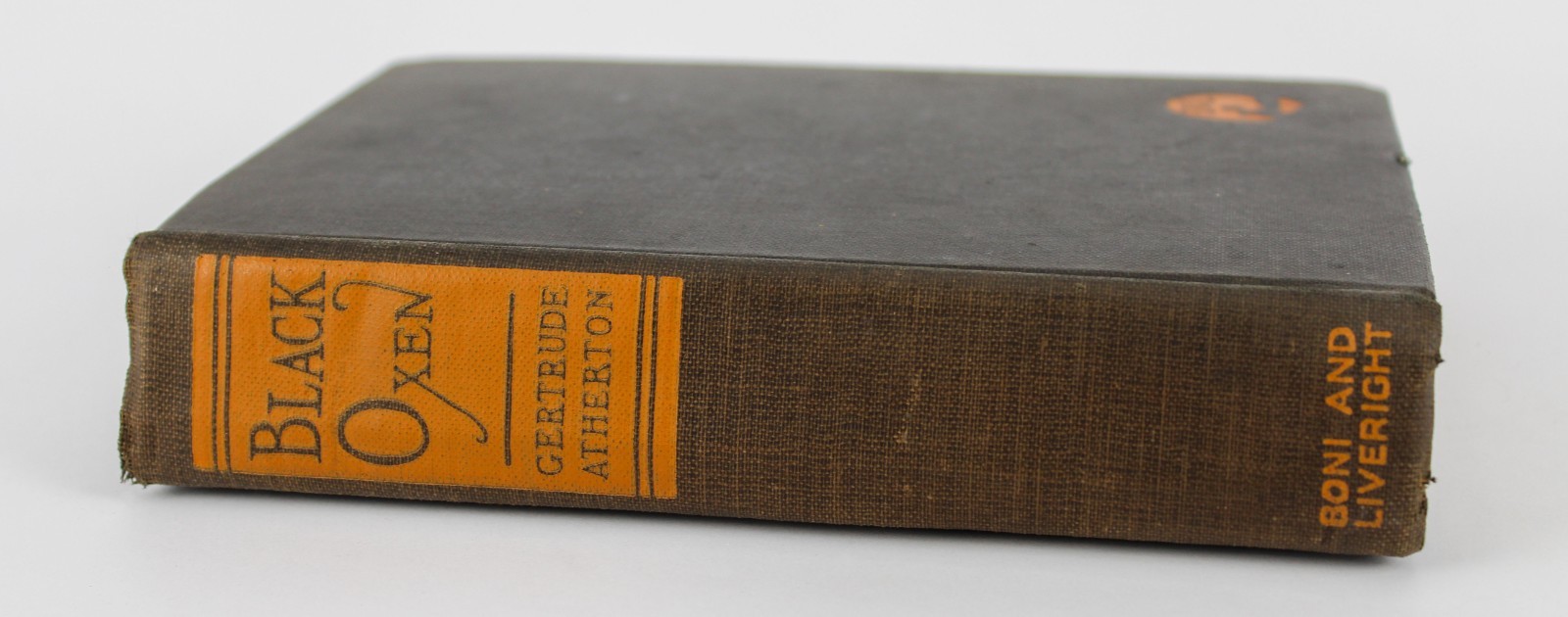 Black Oxen Gertrude Atherton 1923 Boni & Liveright Early Printing HC Antique