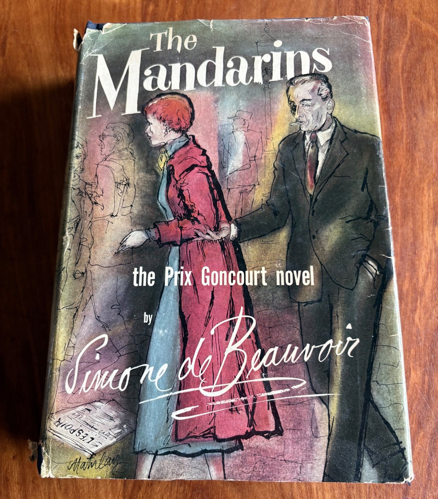 THE MANDARINS PRIX GONCOURT NOVEL SIMONE DE BEAUVOIR 1956 HC/DJ 1ST U.S. EDITION