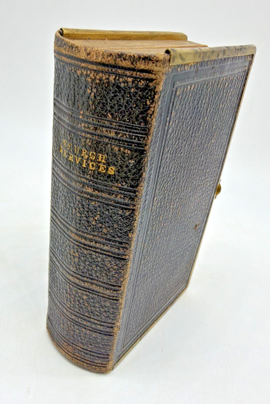 AQ Church Services Leather Brass Clasp Book of Common Prayers 1862 England