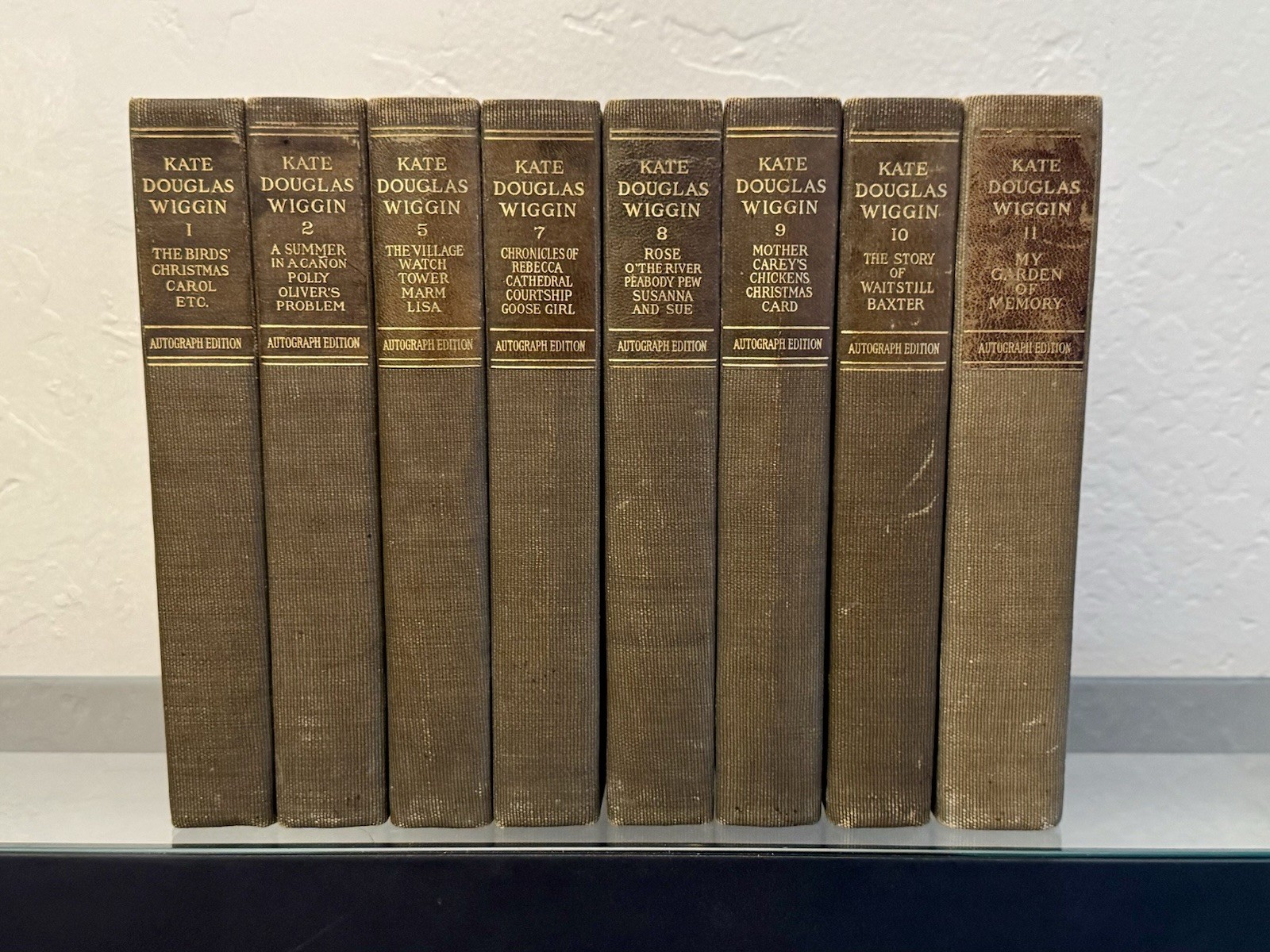 Writings of Kate Douglas Wiggin *Autograph Edition* 7 Volumes 1917 + Volume 11