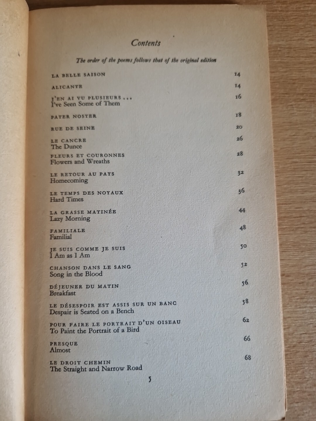 Prevert Selection From Paroles ByvJacques Prévert 1965