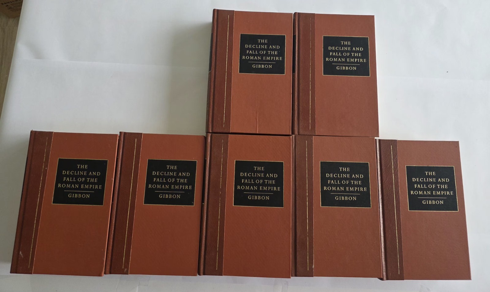 BOOKS Edward Gibbon Roman Empire AMS Press 1974 7 Vol Set Illustrated HC Set Vtg