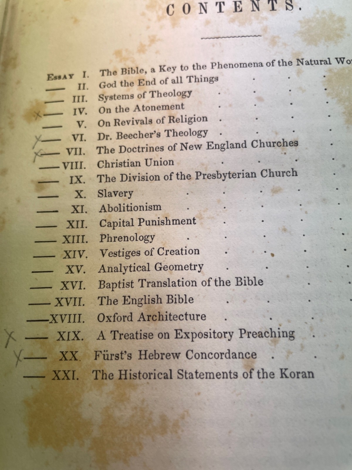 Essays Theological & Miscellaneous Princeton Review – Albert Dod 1847 HC