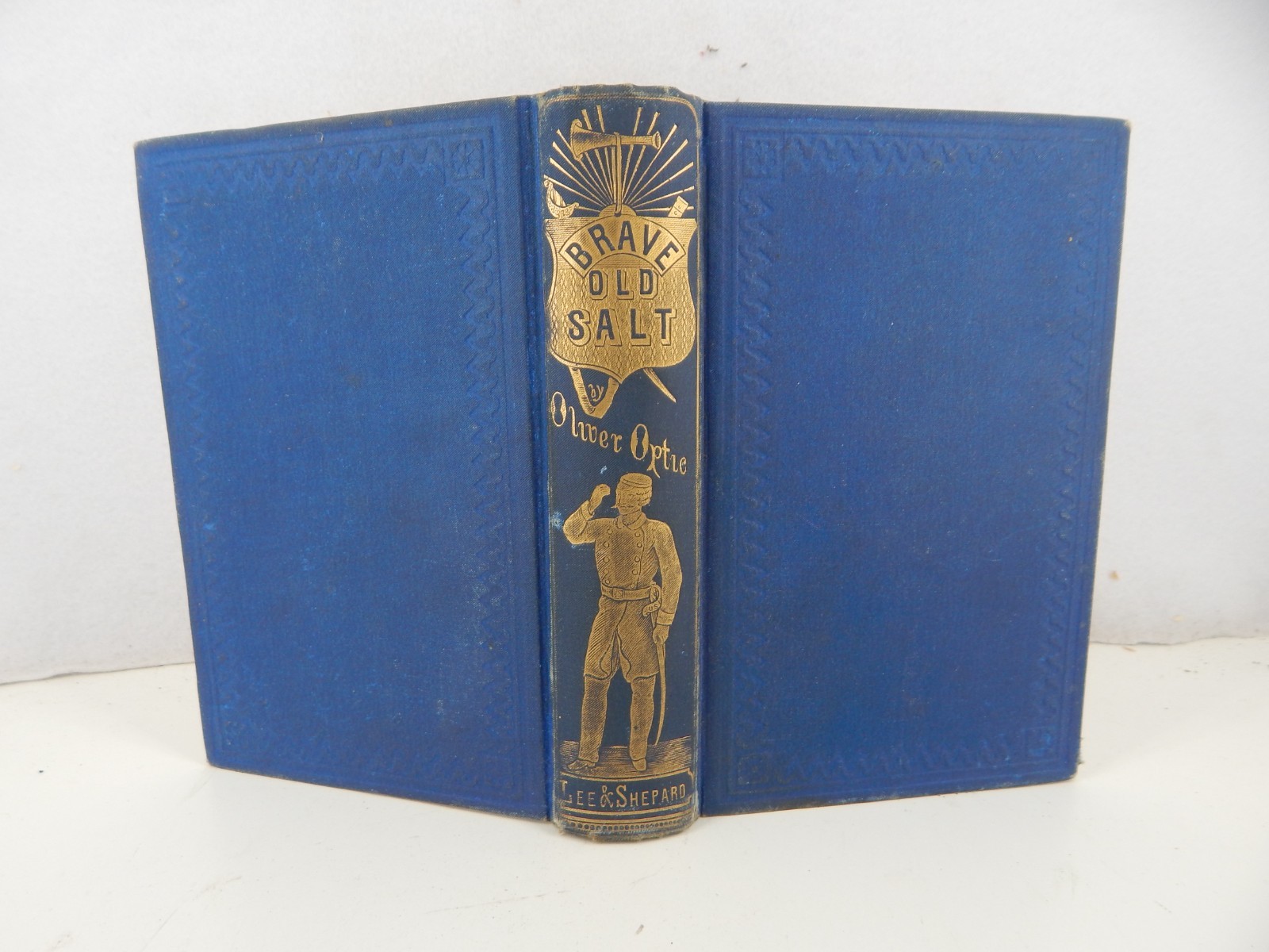 Antique 1870s Brave Old Salt Oliver Optic Hardcover Lee & Shepard Civil War
