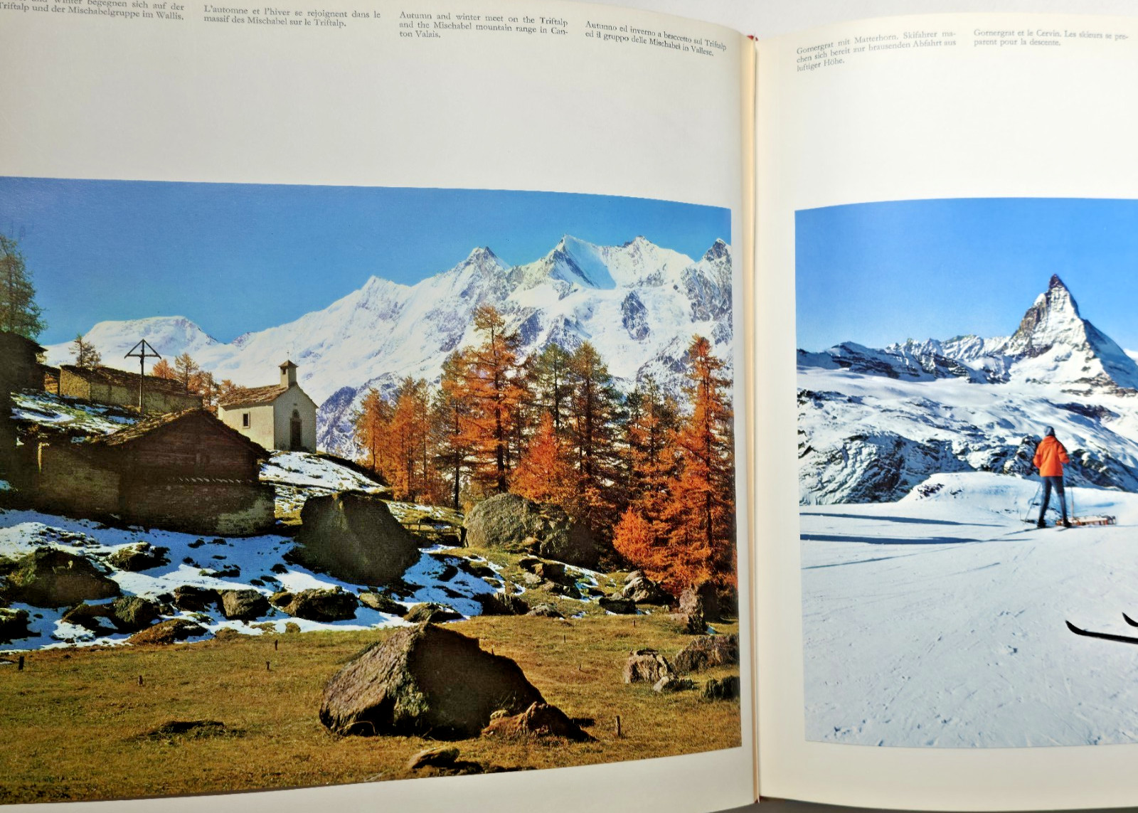 1969 Switzerland Tourist Guidebook Photographs Swiss Alps Matterhorn Book