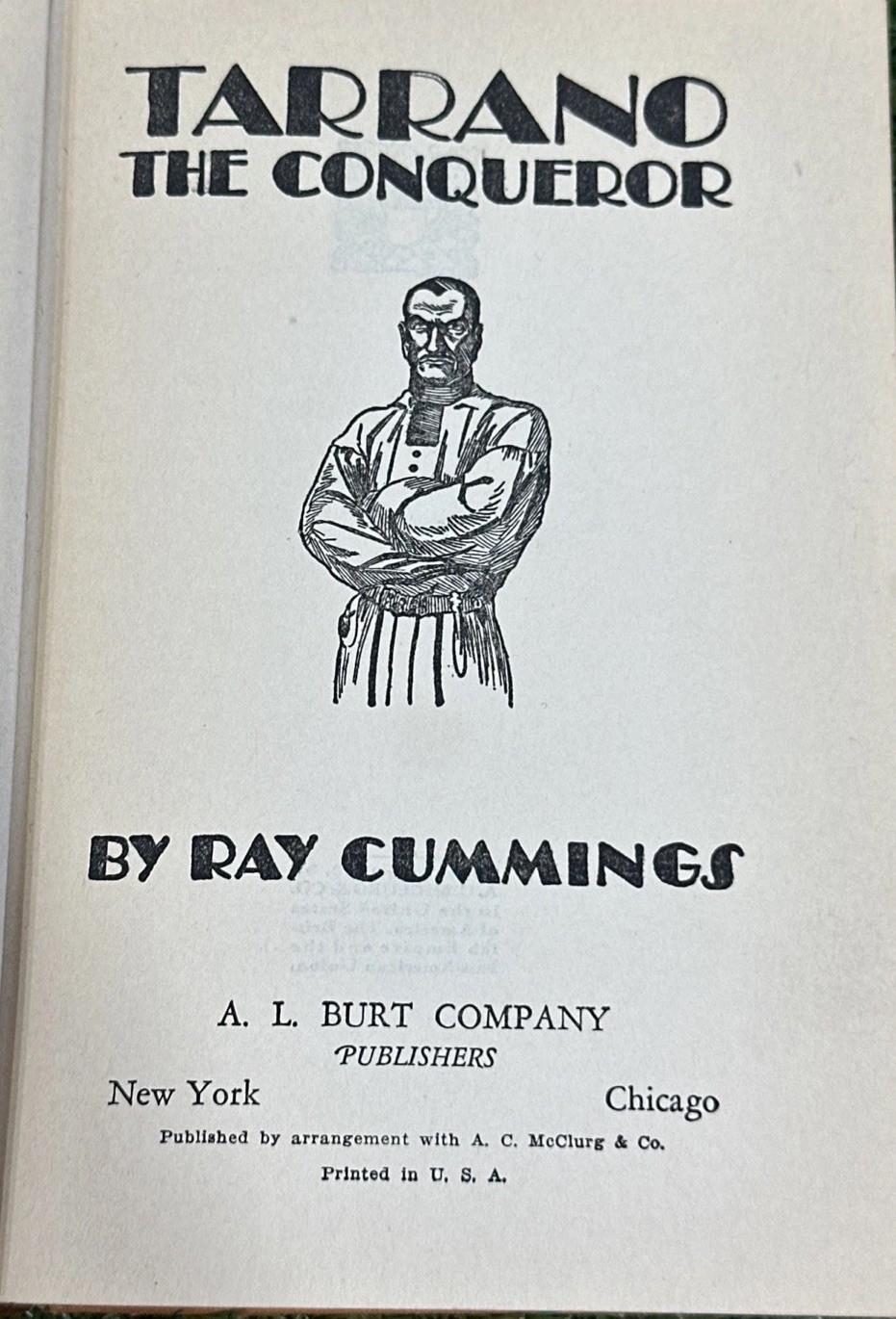 Tarrano The Conqueror by Ray Cummings 1930