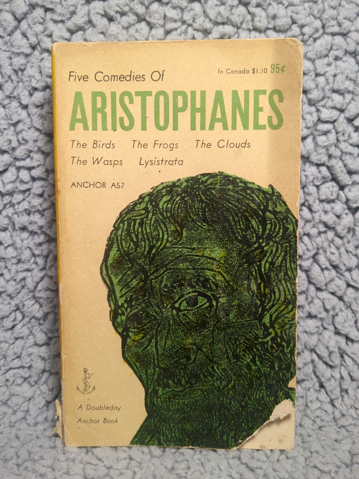 Five Comedies of Aristophanes 1955 Vintage Paperback Book