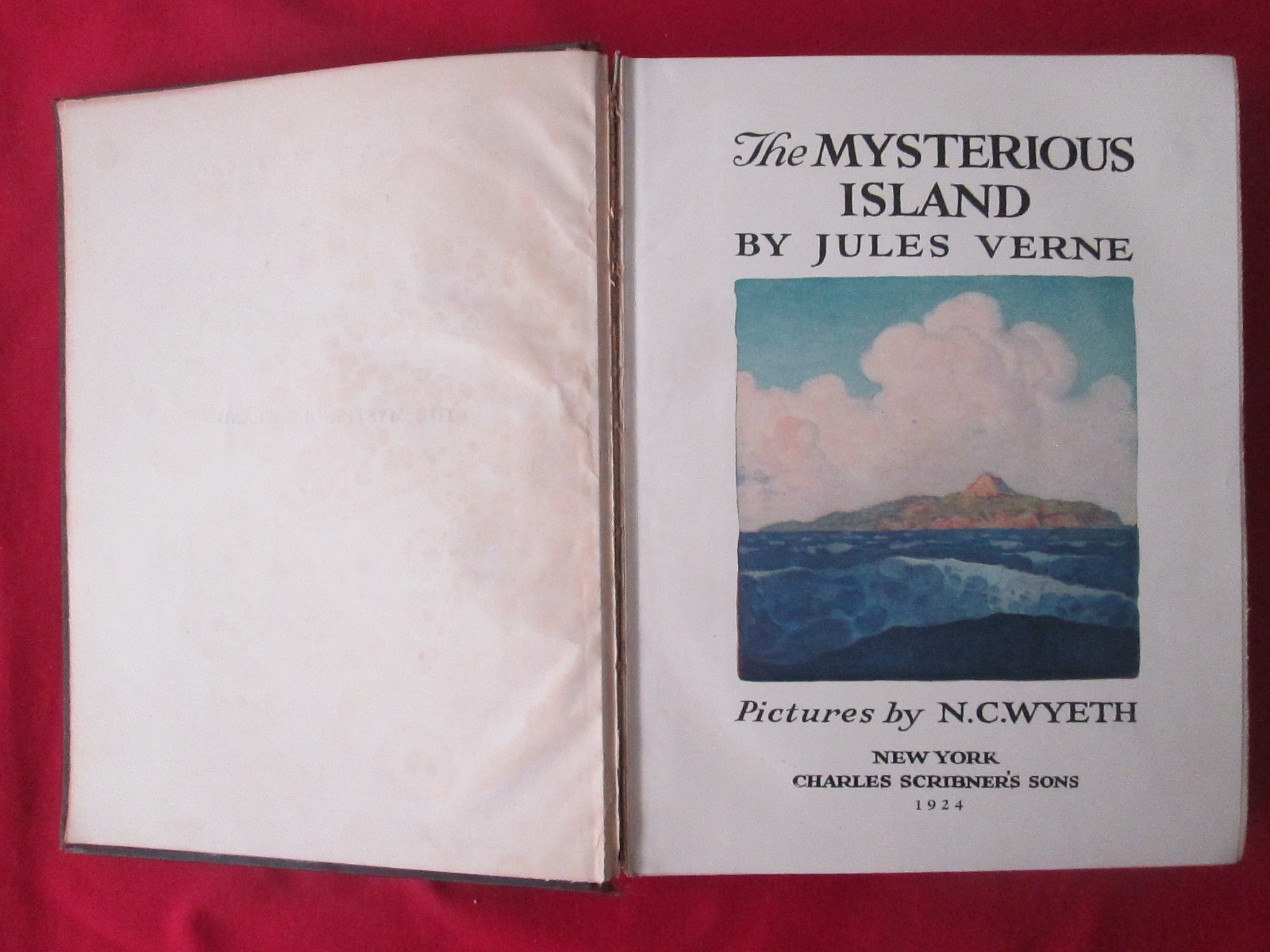 The Mysterious Island by Jules Verne, N.C. Wyeth Illustrated Version 1924
