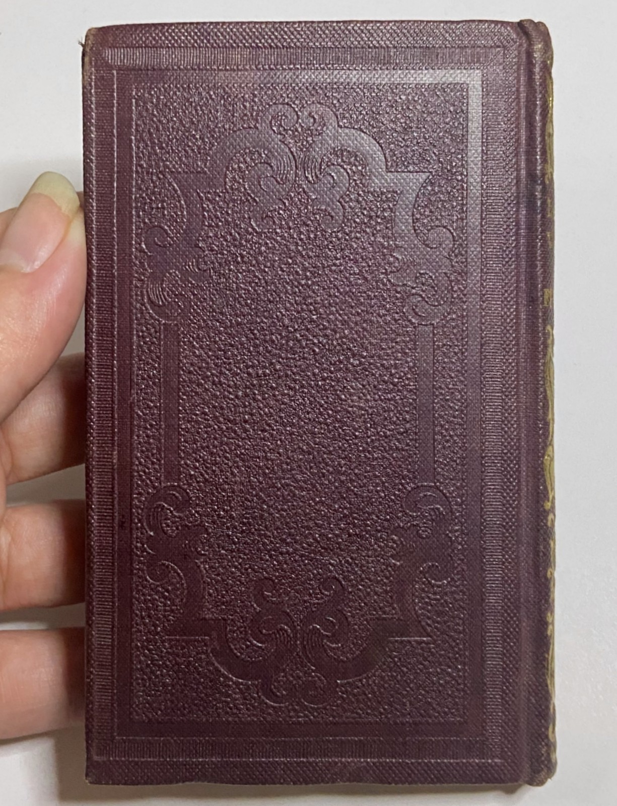 1848 THE LADIES VASE OF WILD FLOWERS Antique NEAR MINIATURE Victorian Gift Book