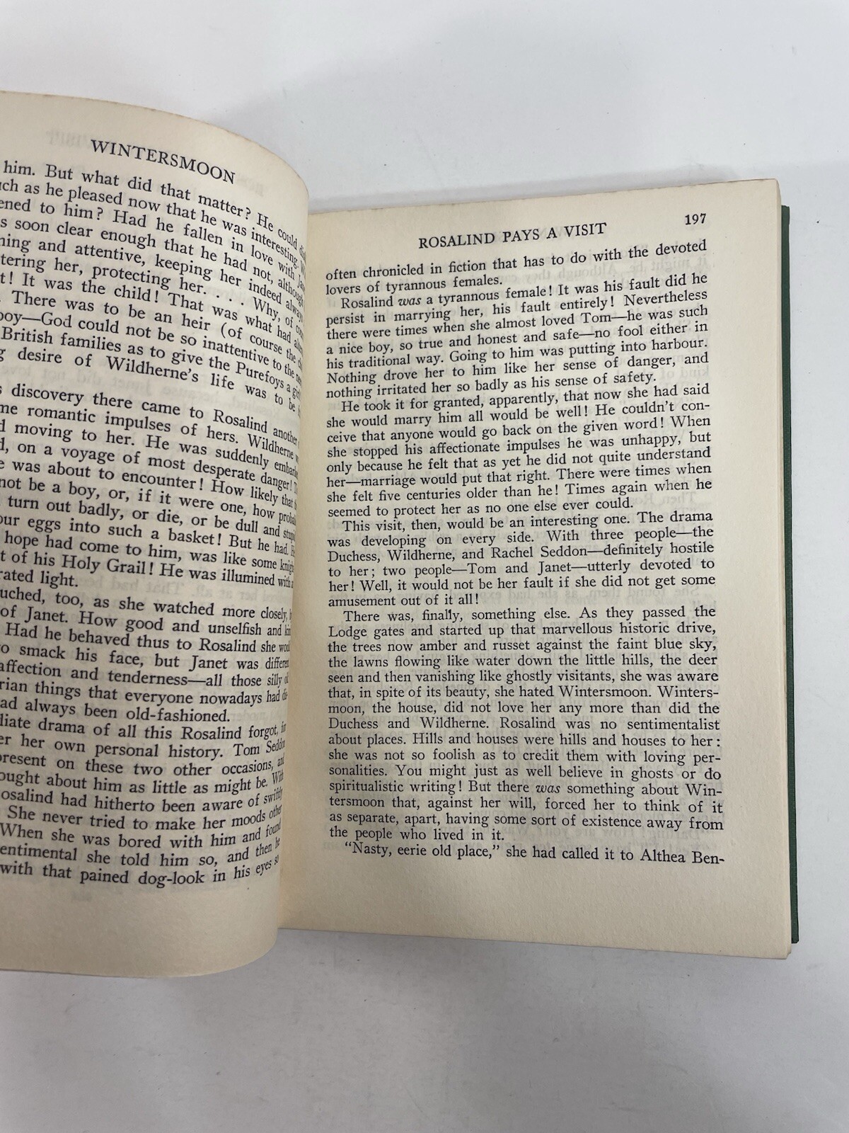 Wintersmoon Hugh Walpole c1927 Doubleday Doran and Company HC