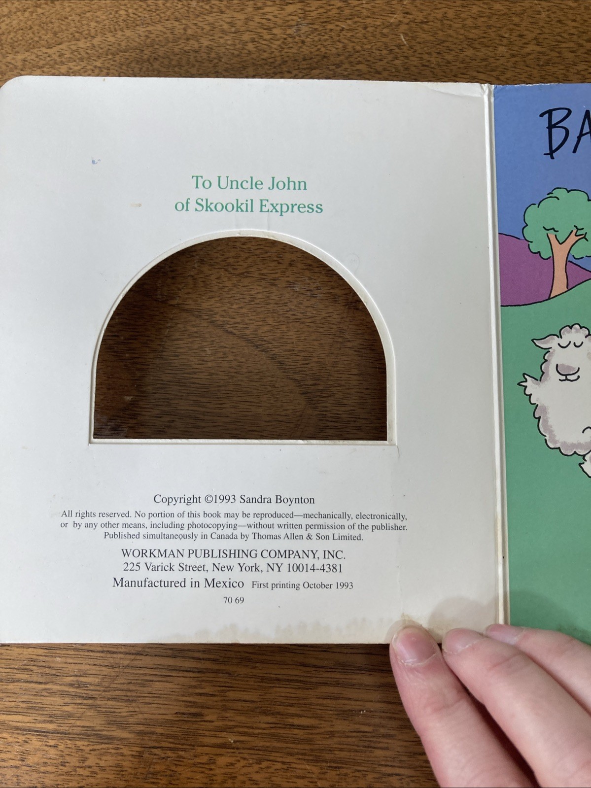 Barnyard Dance! By Sandra Boynton Vintage Children’s Board Book 1993