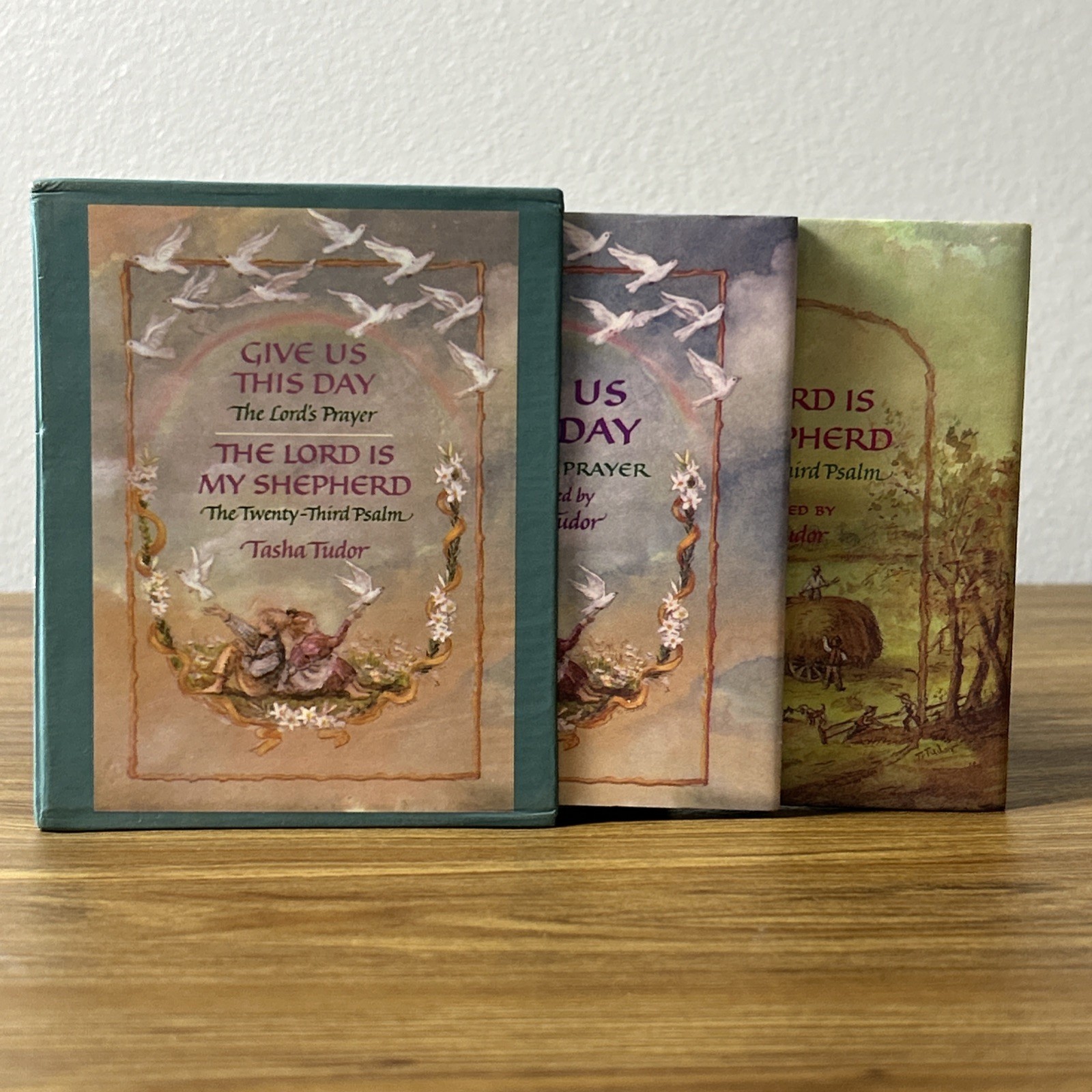 Tasha Tudor First Mini Gift Editions The Lord’s Prayer & 23rd Psalm Set of 2