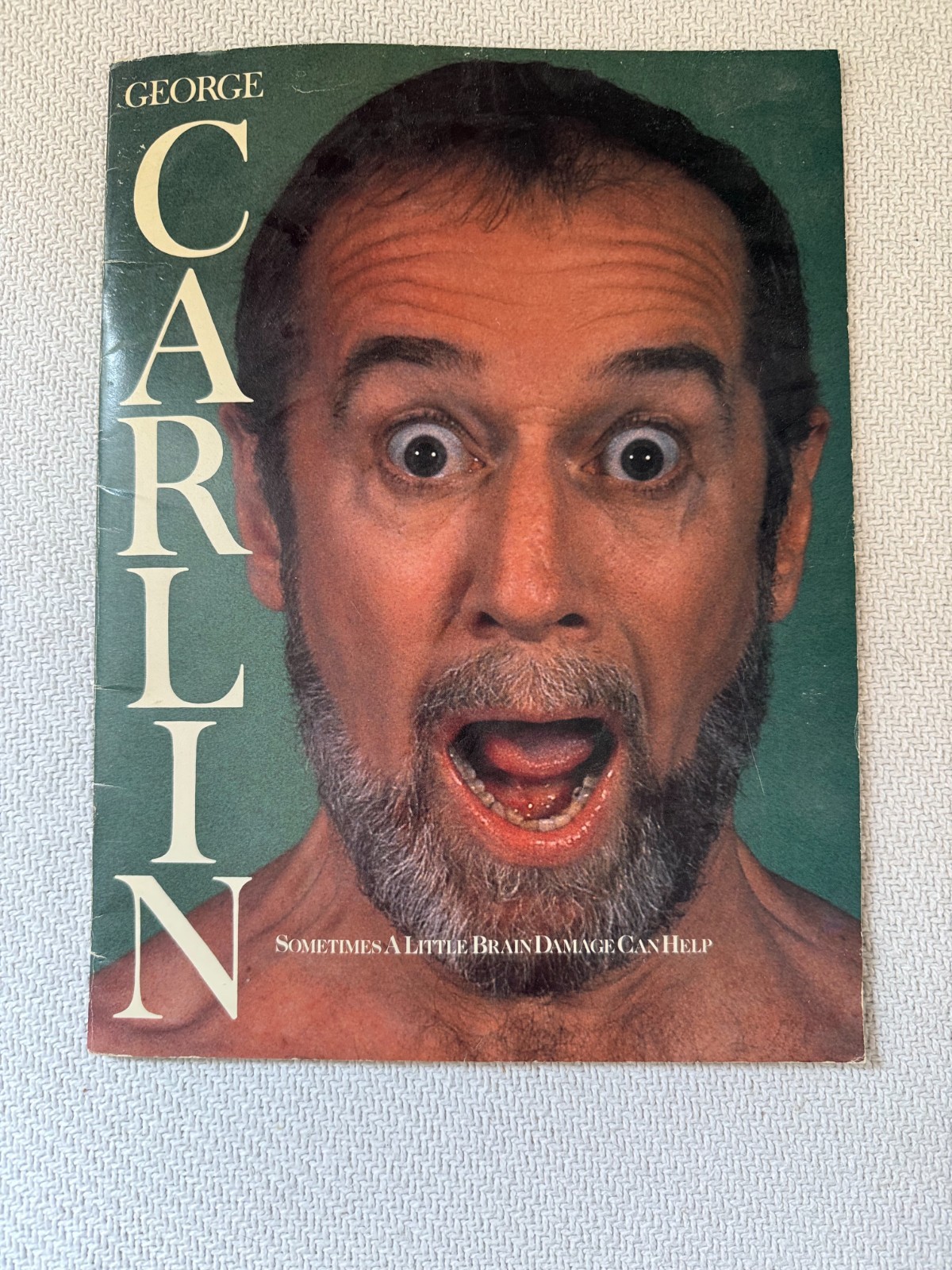 George Carlin 1984 Sometimes a Little Brain Damage Can Help PB 1st Ed 1st Print