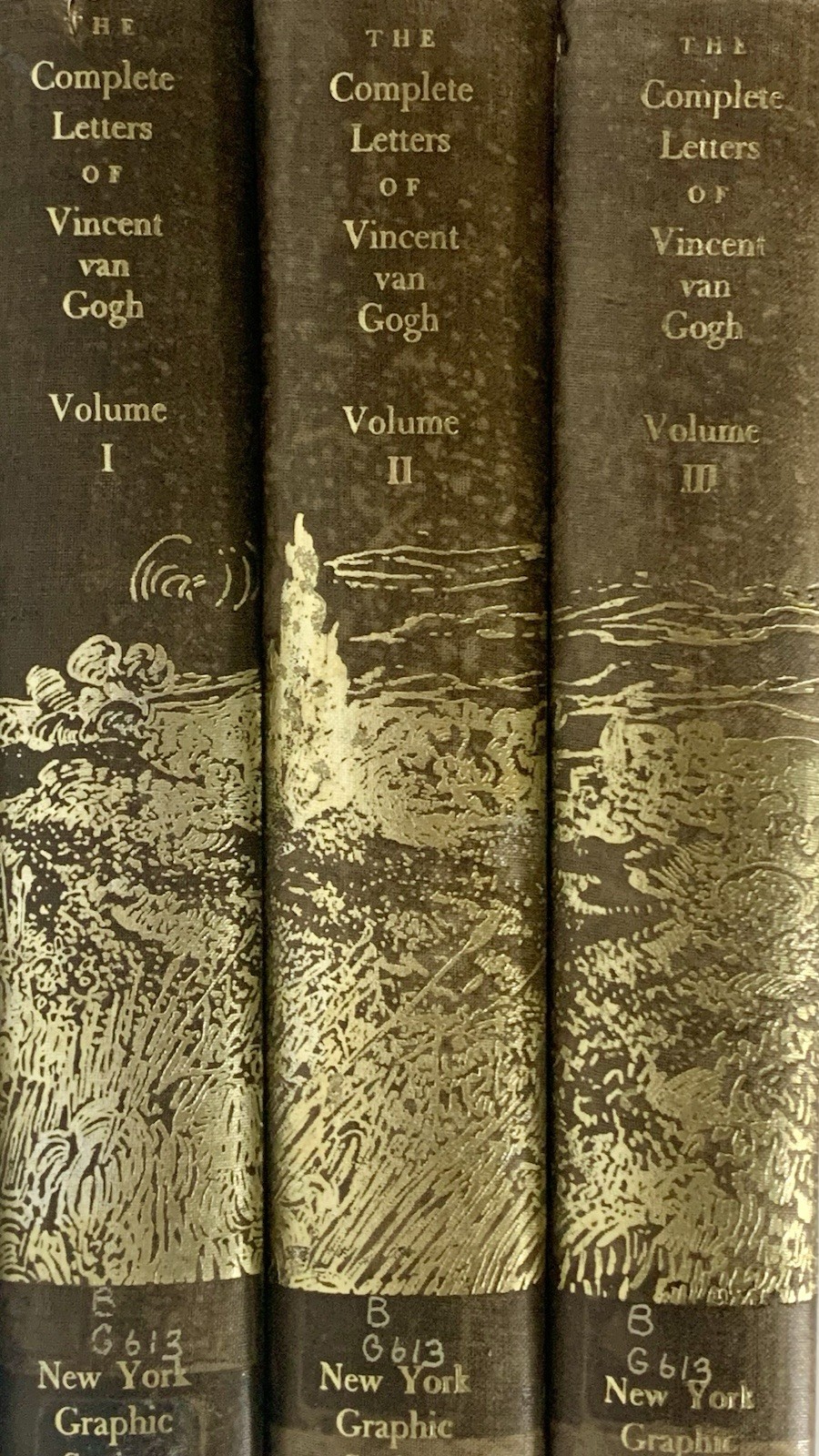 Complete Letters Of Vincent Van Gogh Vol 1 – 3 HC 2nd Ed 1959 New York Graphic
