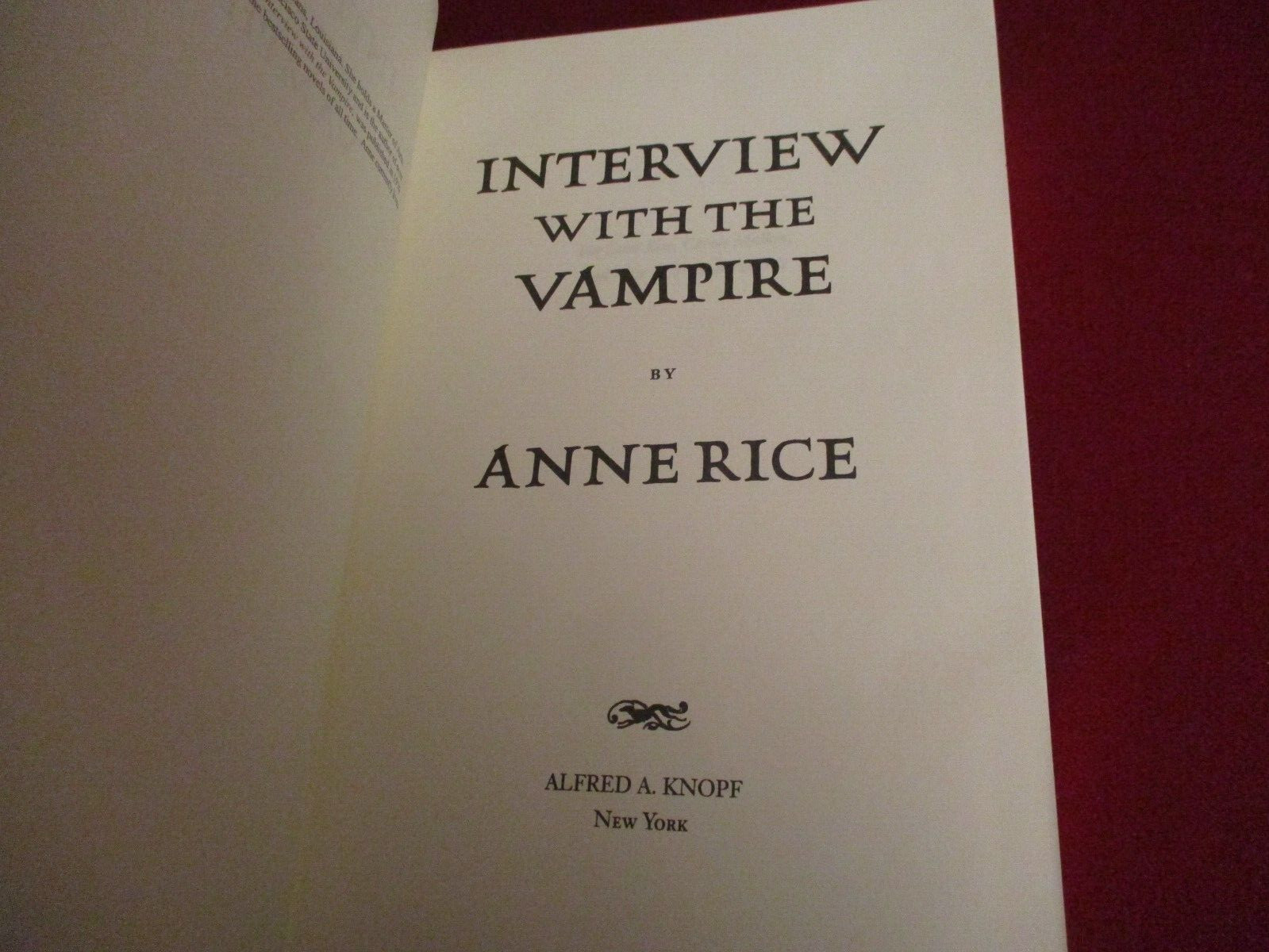 (Interview with) The Vampire Chronicles by Anne Rice ~ Huge Hardcover Omnibus