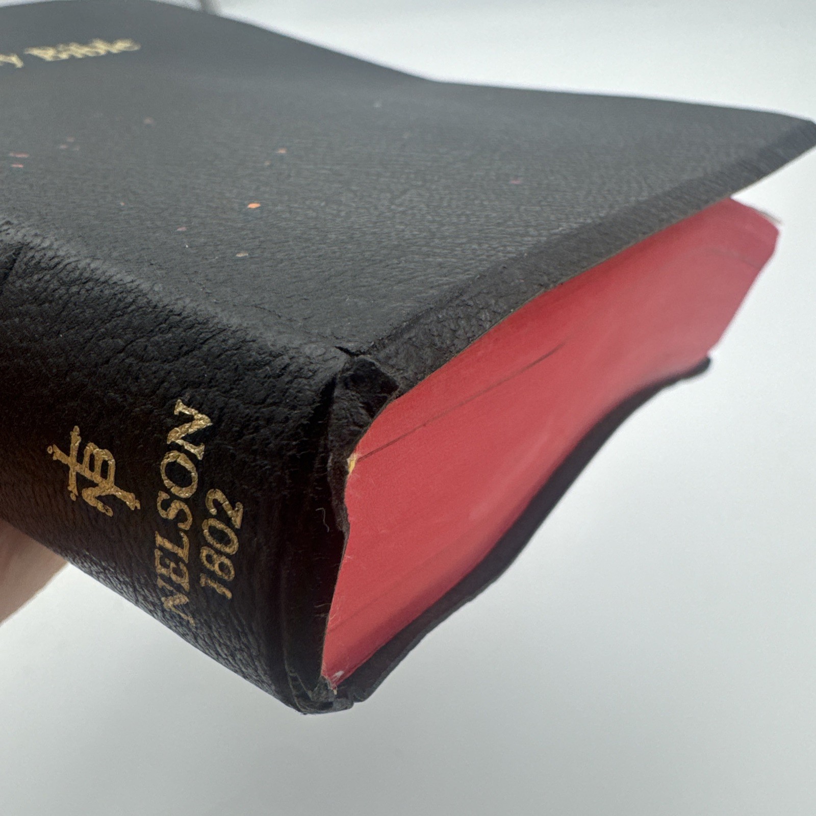RSV-Revised Standard Version Bible Black Leather Nelson 1972 RED LETTER EDITION