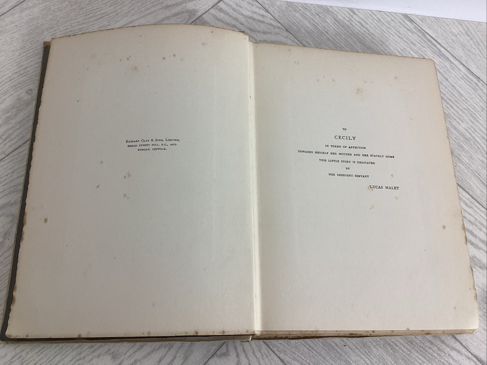 Little Peter By Lucas Malet – 1910 HB Henry Frowde & Hodder & Stoughton STM *L