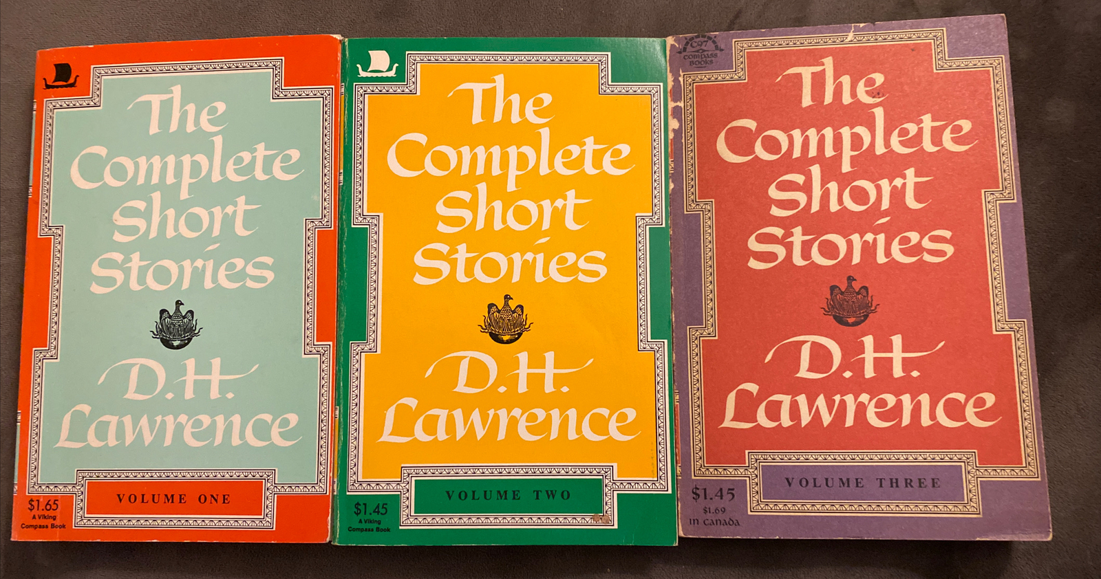 D.H. Lawrence – The Complete Short Stories Vol. 1-3 – Great Condition!