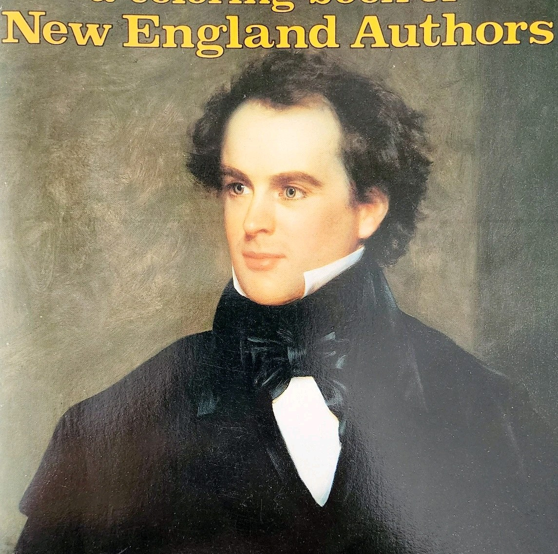 1990 New England Authors Coloring Book 1st Edition Bellerophon Unused Vtg DWRR2