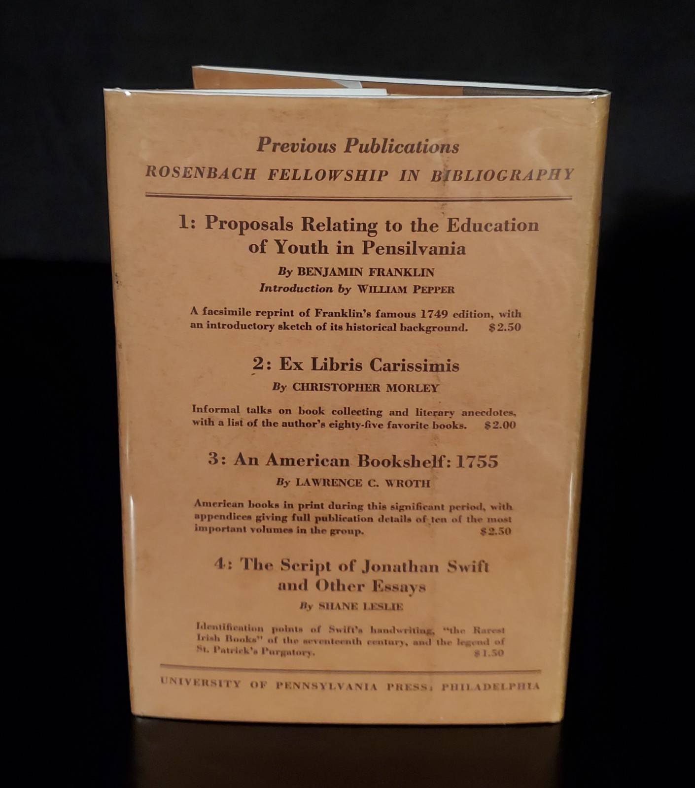 Bibliography and Pseudo-Bibliography- A. Edward Newton, 1936 *NEAR FINE* w/ DJ