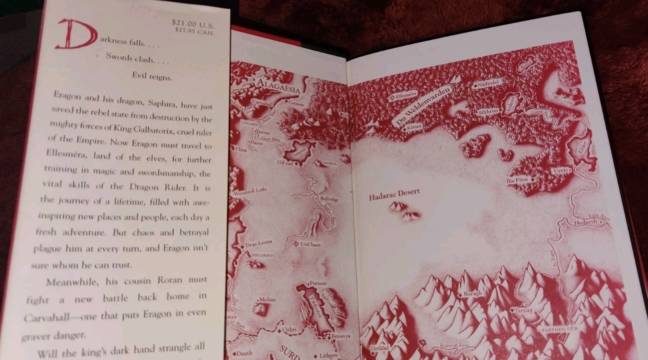 Christopher Paolini Eldest Signed 1st Edition Autographed Hardcover 2005