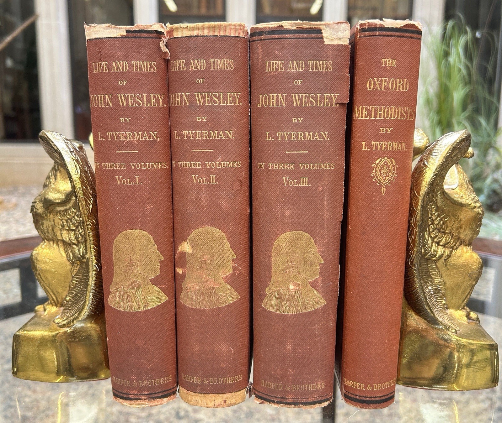 1872 Luke Tyerman METHODIST HISTORY Set 4 Vol John Wesley & Oxford Methodists HC