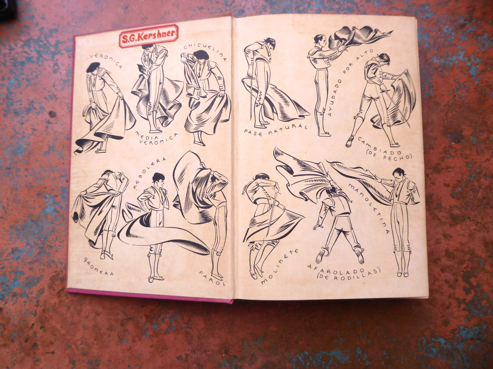 The Brave Bulls 1949 Book HC by Tom Lea Illustrated Bullfighting Mexico