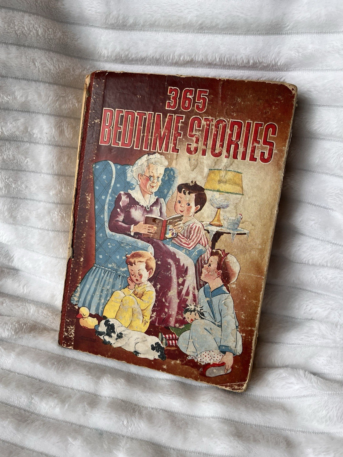 Vintage 1937 “365 Bedtime Stories” Children’s Book – Whitman – Illustrated