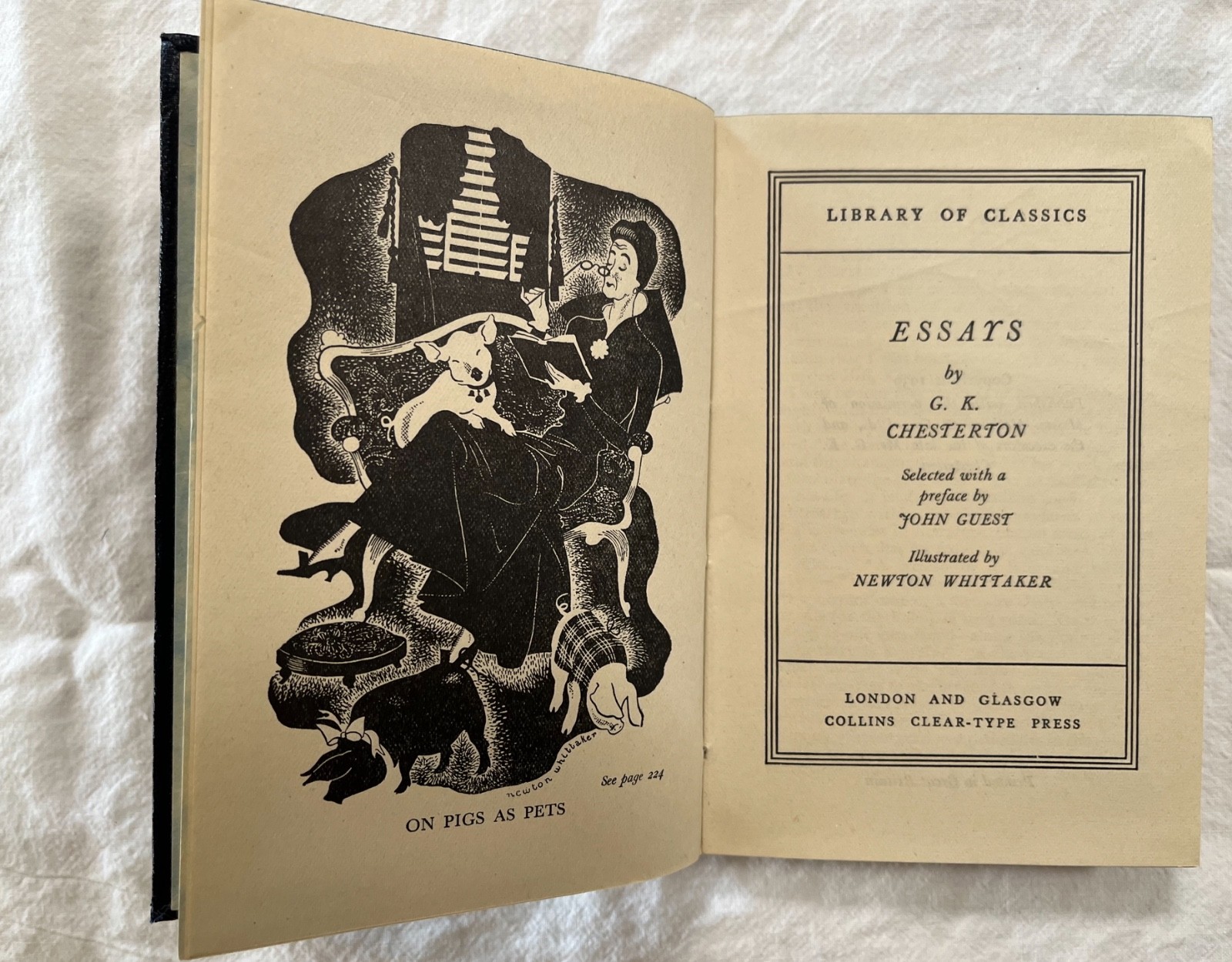 G K Chesterton – Selected Essays – Library of Classics – 1939 – Collins