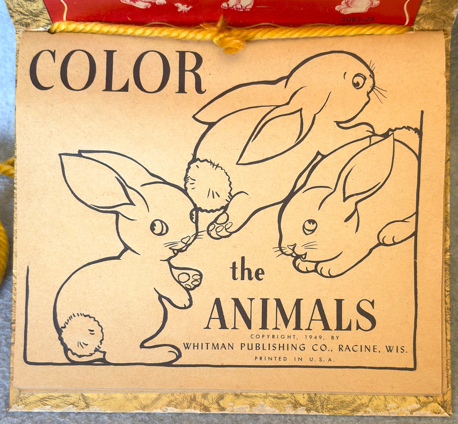 Whitman Publishing The Animals Over The Shoulder coloring book 40 UNUSED pages