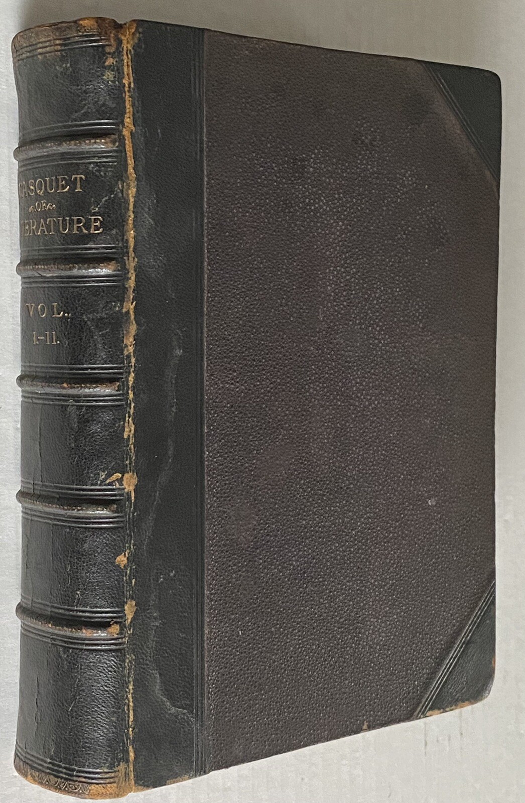 CASQUET OF LITERATURE 1875 VOL. I-II in 1 Volume Partial Leather Gibbon BLACKIE