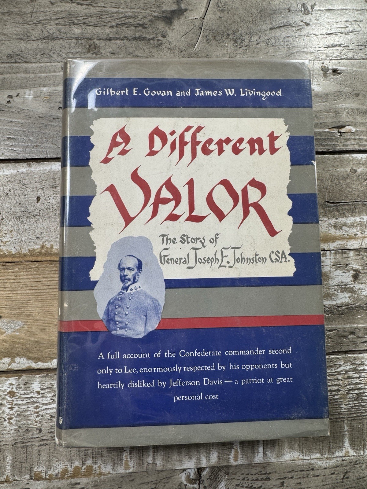1956 Civil War Book “A Different Valor” Illustrated, Dust Jacket